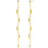 Julie Sandlau Tree of Life Chain Earrings - Gold/Transparent