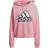 adidas Women's Essentials Outlined Logo Hoodie - Light Pink/White