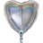 Folieballon Hjerte Glitter Sølv 46 cm