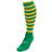 Precision Pro Hooped Football Socks Unisex - Green/Gold