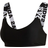adidas Women Branded Beach Bikini Top - Black/White