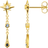 Thomas Sabo Royalty Star Earrings - Gold/Transparent