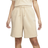 Nike Sportswear Essential Fleece High-Rise Shorts Women's - Sand Drift/White