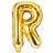 PartyDeco Letter Balloons 'R' 35 cm Gold