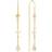 Lund Copenhagen Marguerit with Faith Hope and Love Earrings - Gold/White