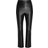 Commando Faux Leather Crop Flare Legging - Black