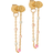 ENAMEL Copenhagen Lola Tropical Earrings - Gold/Multicolour