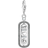 Thomas Sabo Charm Club Collectable Love & Peace Charm Pendant - Silver/Black/Transparent