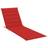 vidaXL - Chair Cushions Red (200x60cm)