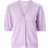 Vila Ril Short Sleeved knitted Top - Pastel Lilac