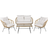 Venture Design Viga Loungesæt, 1 borde inkl. 2 stole & 1 sofaer