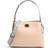 Coach Willow Shoulder Bag in Colorblock - Pewter/Taupe Multi