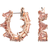 Swarovski Ortyx Triangle Cut Small Hoop Earrings - Rose Gold/Pink