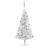vidaXL Kunstigt med og kuglesæt 150 cm PET sølvfarvet Juletræ