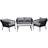 Venture Design Lindos Loungesæt, 1 borde inkl. 2 stole & 1 sofaer