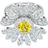 Swarovski Eternal Flower Ring - Silver/Transparent/Yellow
