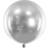 PartyDeco Bubble Ballon Chrome Sølv