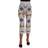Dolce & Gabbana DG Mulicolor Majolica Cutout Capri Pants Multicolor IT40