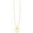 Smykkekæden The Jewelry Chain Heart Necklace - Gold/Transparent