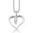 Scrouples Heart Pendant Necklace - White Gold/Diamonds
