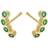 Pernille Corydon Jewellery Hope Earsticks - Gold/Green