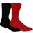 Calvin Klein 2-Pack Flat-Knit Socks, Red/Black Medium/Large
