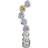 Stine A Candy Sparkle Hugging Creol Left Earring - Silver/Multicolour