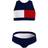 Tommy Hilfiger Colour-Blocked Crop Top Bikini Set - Desert Sky