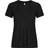 Jacqueline de Yong Cathinka Tag Short Sleeve T-shirt - Black