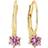 Sif Jakobs Rimini French Hook Earrings - Gold/Purple