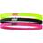 Nike Elastic Hair Bands 3-pack Unisex - Green/Black/Pink