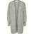 Selected Lulu Long Knitted Cardigan - Light Grey Melange