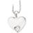 Scrouples Heart Pendant Necklace - White Gold/Silver/Diamonds