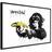 Artgeist med ramme Banksy: Banana Gun II Guld 45x30 Plakat