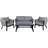 Venture Design Virya Loungesæt, 1 borde inkl. 2 stole & 1 sofaer