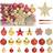 vidaXL julekugler 108 dele guldfarvet og rød Juletræspynt