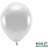 PartyDeco Ballon sølvmetallic 10 stk 30cm