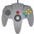 TeknoGame Wired N64 Controller - Grå