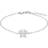Nordahl Jewellery Children's White Butterfly Bracelet - Silver/Transparent