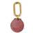 Design Letters Stone Drop Charm Pendant - Gold/Red