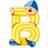 Janod Clown Letter B Multicolor 3-6 Years