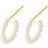 Pernille Corydon Ocean Treasure Hoops - Gold/Pearls