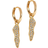 ENAMEL Copenhagen Sparkling Julia Hoops Earrings - Gold/Transparent