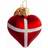 Brink Nordic Hjerte Korsflag Juletræspynt 4cm