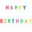 PartyDeco Fødselsdagslys Happy Birthday