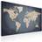 Artgeist Canvas Tavla - World Map: Shades of Grey 120x80 Vægdekorationer