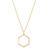 s.Oliver Pendant Necklace - Gold/Transparent