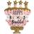 Fiesta Foil Balloons Birthday Cake and Stars