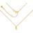Hultquist S08257G Necklace - Gold/Pear