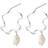 Pernille Corydon Small Bay Earrings - Silver/Pearl